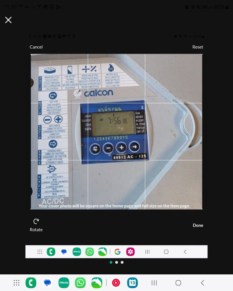Galcon 80512S AC-12S 12 Station Indoor/Outdoor Irrigatin Controller
