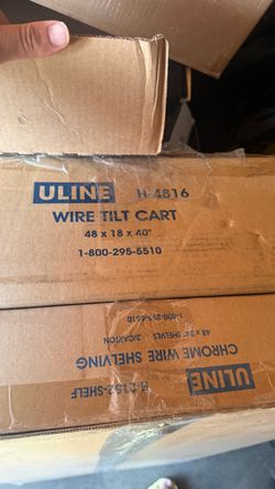Wire tilt cart ULINE