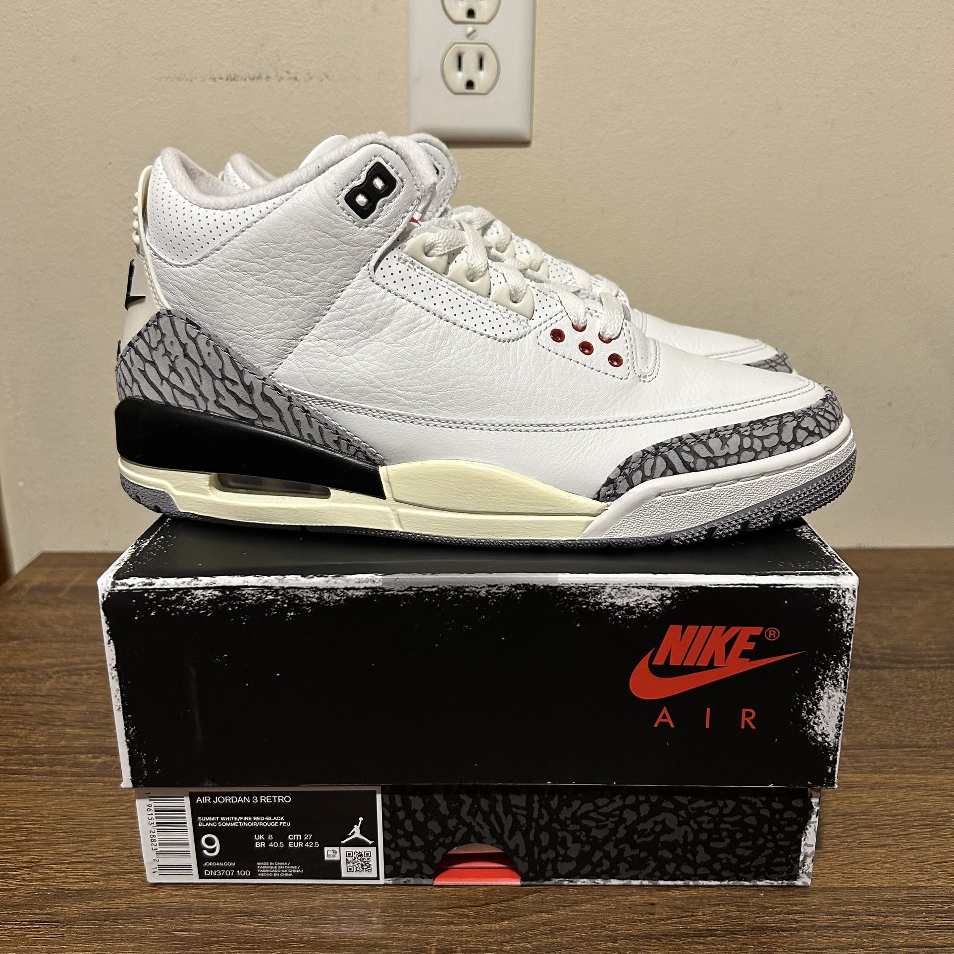 Cement Reimagined Air Jordan Retro White Cement Nike Air - Main Image