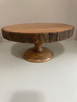 Rustic Wood Cake Stand