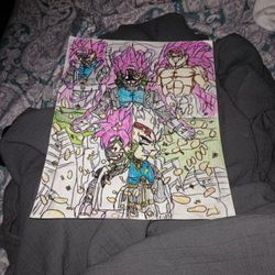 Masked Saiyan Gokublack And Oren Vegeta Fusion  Drawing 