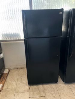Black Standard refrigerator with 90 day warranty only $350
