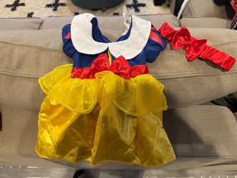 Snow White Baby Costume Dress with Headband