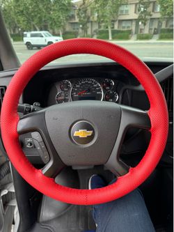 Steering Wheel Cover (Microfiber leather)Hand Sewing DIY Car Steering. We have different colors and sizes 🔥$19🔥only .
