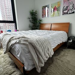 Queen bed frame - Dania furniture