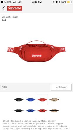 Supreme Waist Bag Red