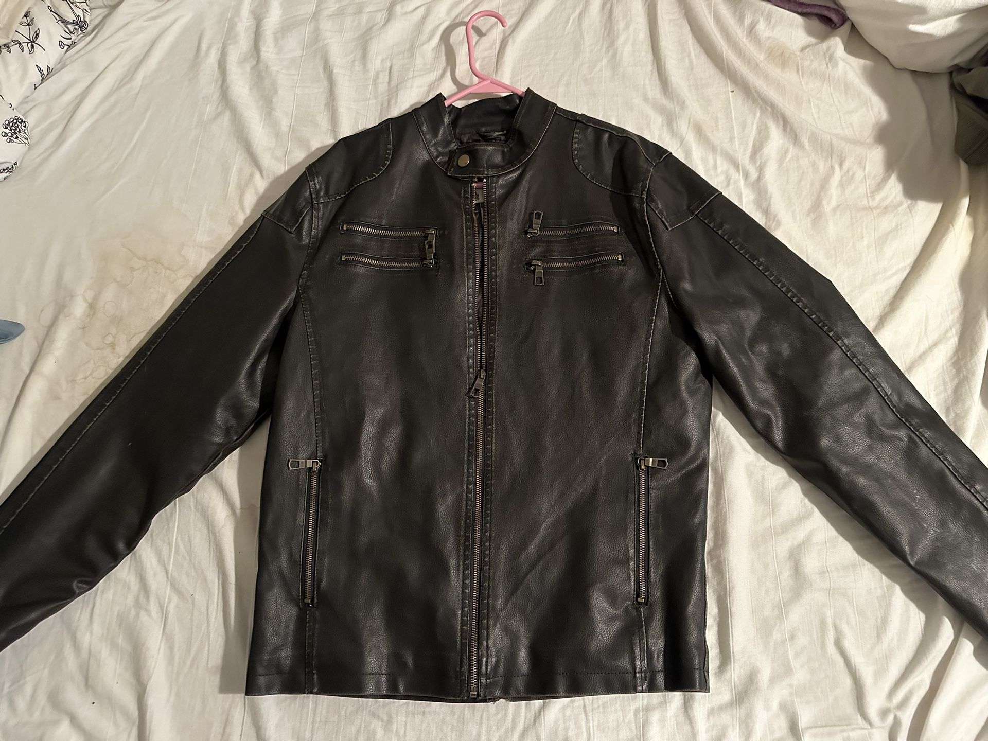 American Rage Leather Jacket (Large)