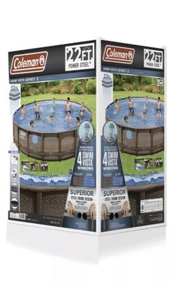 Coleman Power Steel 52” Height 22’ Round Pool