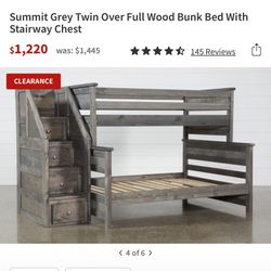 🔥🔥BUNK BED🔥🔥 Twin Over Full