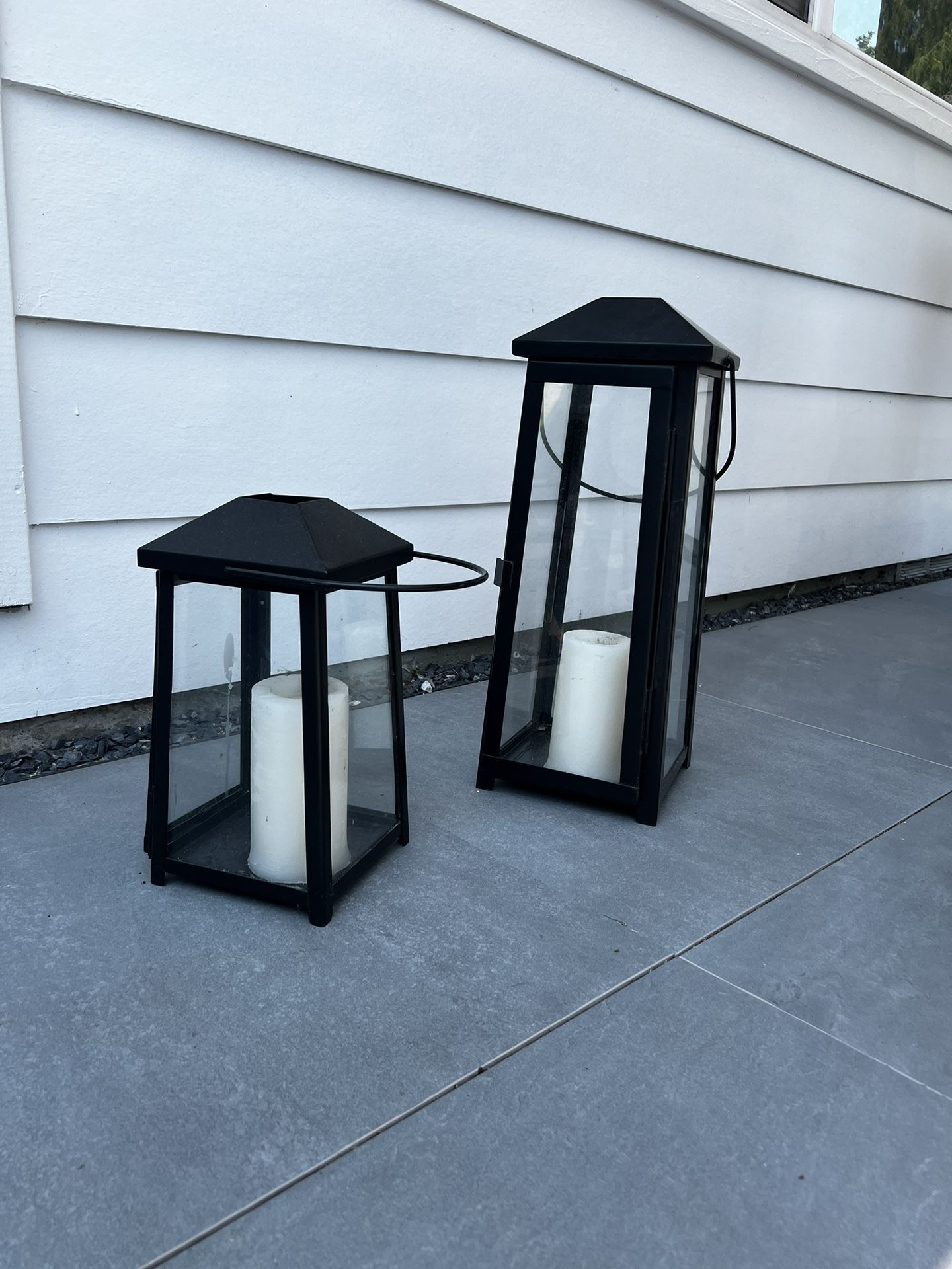 Modern Outdoor Crate&Barrel Lanterns