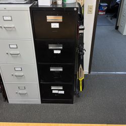 Black 4 Drawer Hon  File Cabinet 