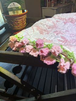 Cobijita Con Flores De Ganchillo