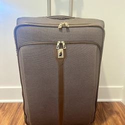 LARGE London Fog 2-Wheeler Travel Luggage 28”
