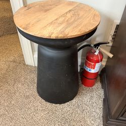 Two Round End Tables