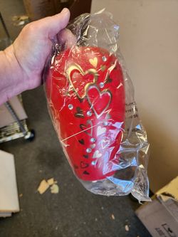 Heart Print Vase