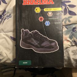 Brahma Steel Toe Adan Black Sz 12 Men Brand New