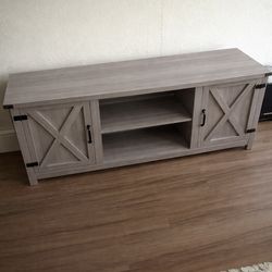 Modern farmhouse TV stand in excellent condition