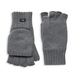 UGG men’s Flip-Top Fingerless Gloves NWT size S/M
