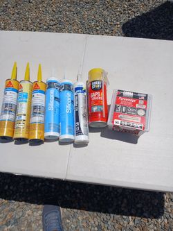 $20 for all caulking and misc .