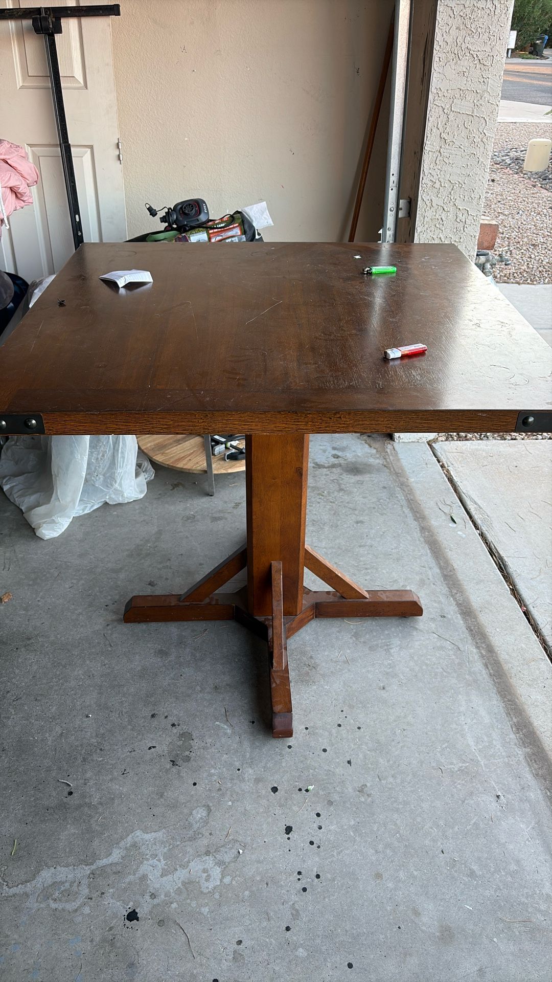 Wood Square Table
