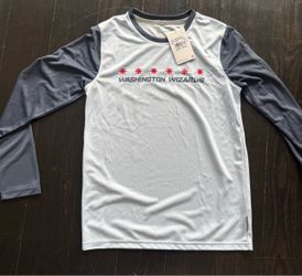 New Nike Woman’s Washington Wizards Long sleeve City Edition official Warm Up Shirt