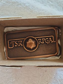 New TSR Game Wizards Hobbies D & Dungeons Dragons Mod Board Game NOS Belt Buckle. Chandler