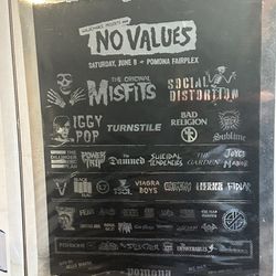 No Values Hand Signed & Numbered Poster Pack