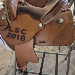 Johnny Ruff's Youth Barrel Saddle 