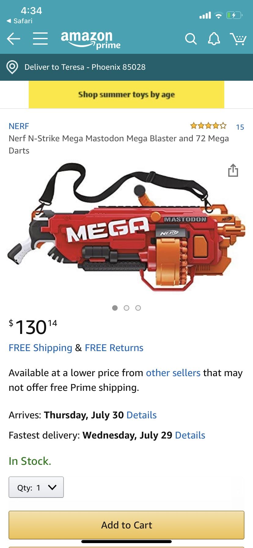 Nerf gun ( mega mastadon)