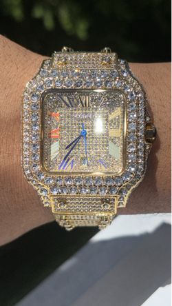 Iced out watch