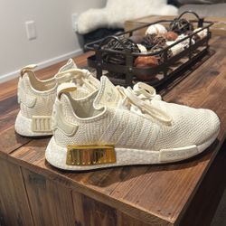 Adidas NMD R1 W Boost Off White / Gold Womens  