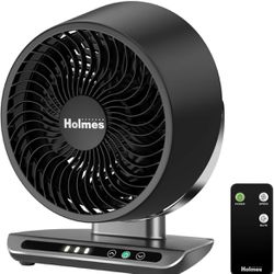 HOLMES Blizzard 8" Air Circulator Digital Fan, 3 Speeds, 90° Adjustable Head Tilt, Capacitive Touch, Remote Control, Ideal for Home, Bedroom, Kitchen 