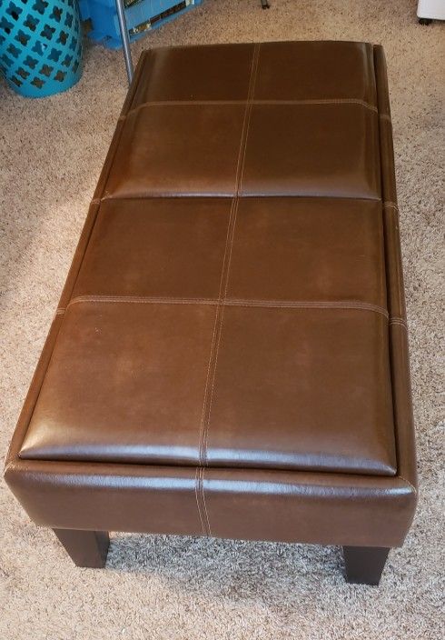 Bi-Cast Leather Coffee Table