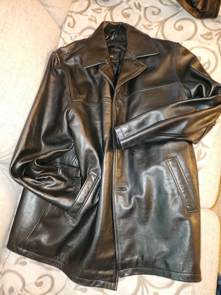 Men's Car Coat Leather jacket