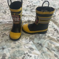 Kids Fireman Rain Boots 