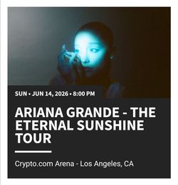 Ariana Grande 6/14 @ Crypto Arena