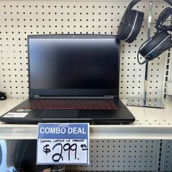 Gaming Laptop MSI Combo W/ Turtle Beach Head Phones