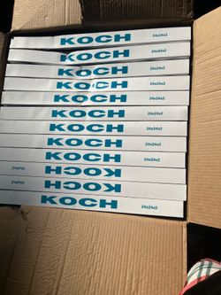 Koch multi-pleat extended surface air filter 24x24x2