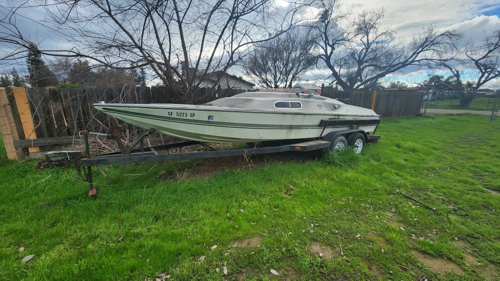 Boat With Pink In Hand