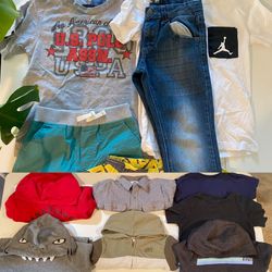 12 Pc. Boys Shirts, Sweaters, Bottoms Clothes Size 7/8