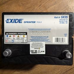 Exide Sprinter Max 12v 650cca Battery