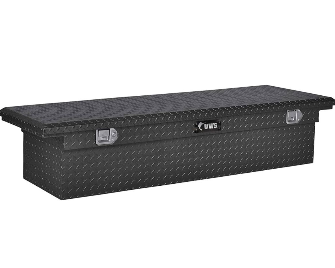 UWS EC10473 69-Inch Matte Black Heavy-Wall Aluminum Truck Tool Box with Low Profile, RigidCore Lid