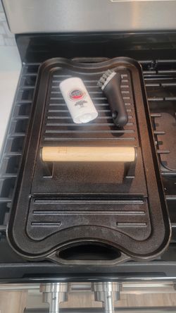 Cast Iron Grill-Griddle and Weight