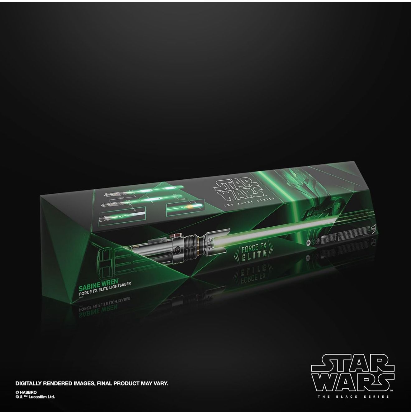 STAR WARS The Black Series Sabine Wren Force FX Elite Electronic Lightsaber with Advanced LED and Sound Effects