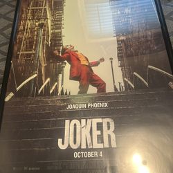 Joker Movie Poster Framed