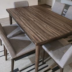 Dining Table Set with 6 Chairs