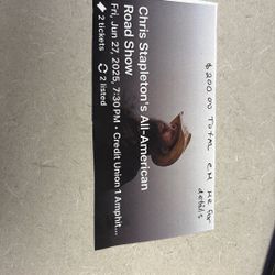 2 Chris Stapleton Tickets