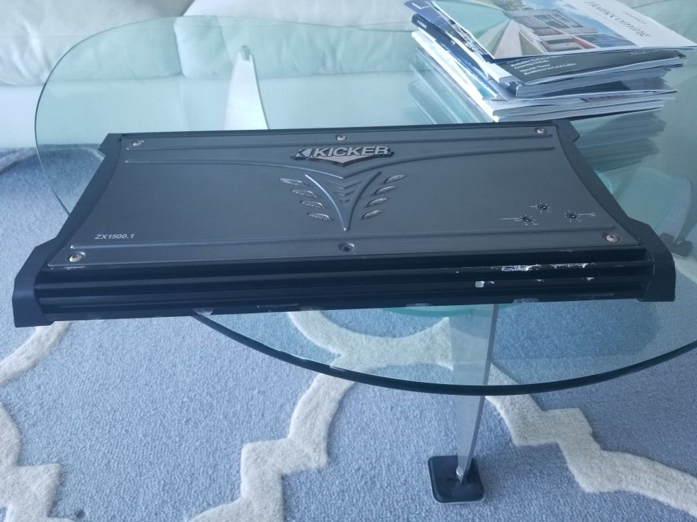 KICKER ZX1500.1 ZX AMPLIFIER 1500 WATT AMP SUBWOOFER SUB for Sale