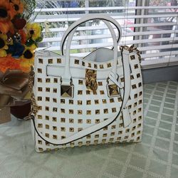 Michael Kors Hamilton Limited Edition Pyramid Studded Large Tote