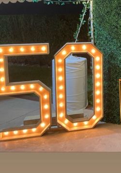 Number with light 50